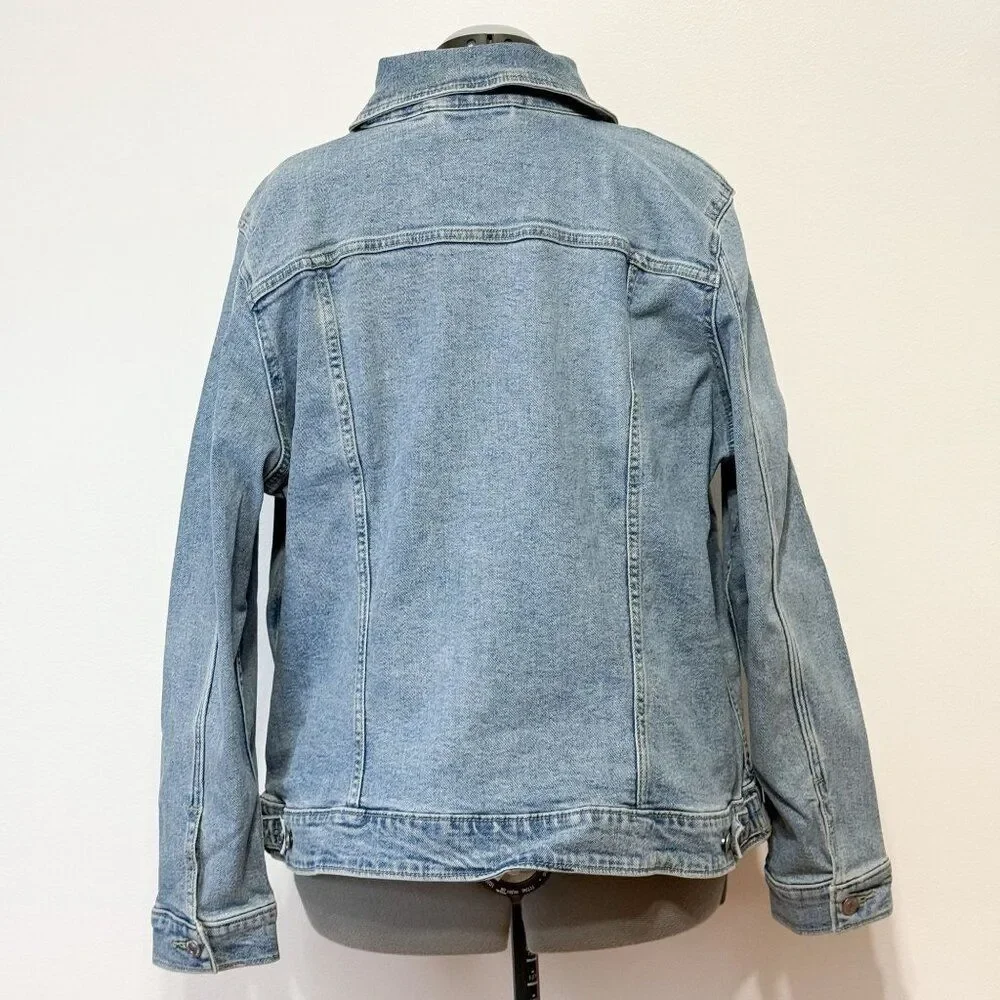 Levi's NWT Sz 4X Jeanie Medium Wash Plus Slim Fit Original Trucker Jean Jacket